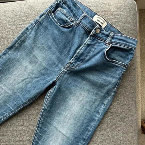 Reformation High Rise Straight Leg Jeans Neris Wash Size 27 - Picture 5 of 6